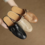 Liora Woven Buckle Mule
