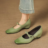 Rosalie Italian leather Bow-Tie Mary Jane Pump