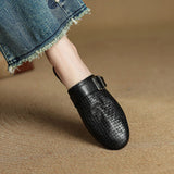 Liora Woven Buckle Mule