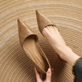 Cassis Italian Leather Kitten Heel