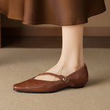 Amalfi Italian Leather Mary Jane Pump