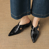 Positano Italian Leather Pointed-Toe Mule