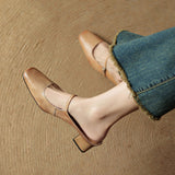 Comporta Italian leather Buckle Mule