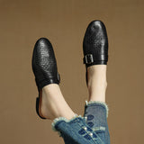 Liora Woven Buckle Mule
