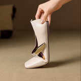 Lyra Italian Leather Buckle Flat