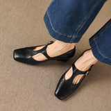 Celeste Italian leather T-Buckle Pump