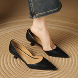 Cassis Italian Leather Kitten Heel