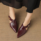 Positano Italian Leather Pointed-Toe Mule