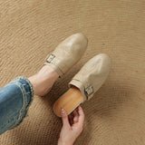 Liora Woven Buckle Mule