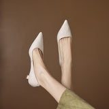Sorrento Italian Leather Kitten Heel Pump