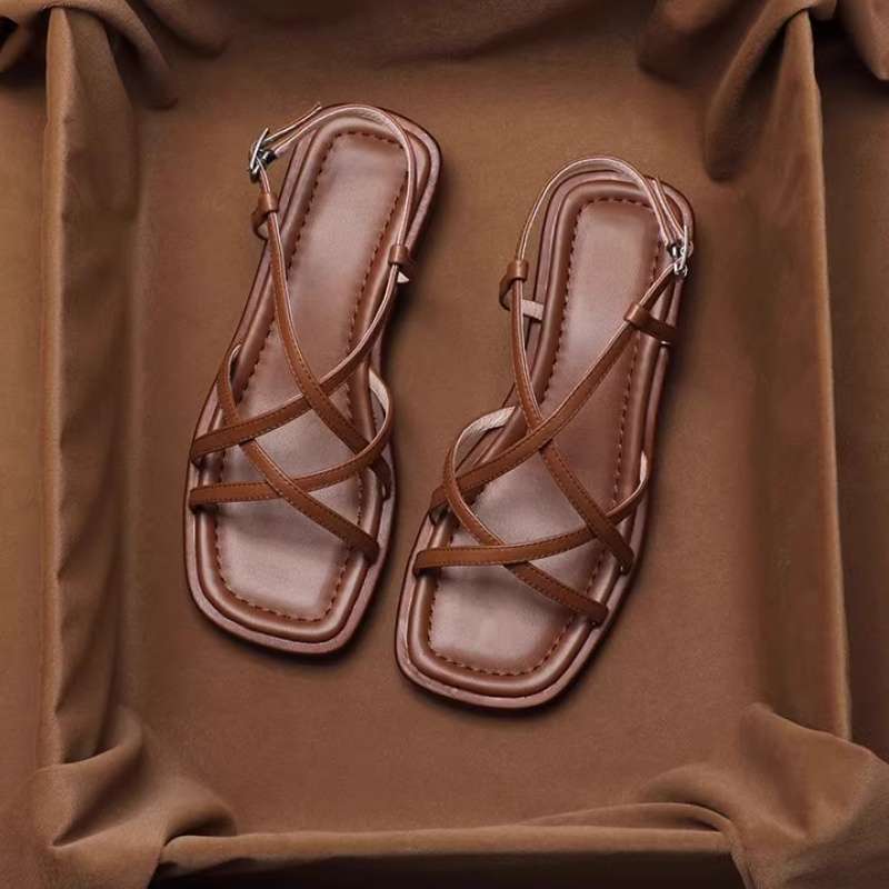 Vittoria Italian Leather Strap Sandals