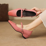 Rosalie Italian leather Bow-Tie Mary Jane Pump