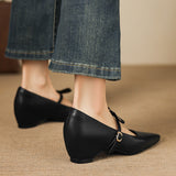 Rosalie Italian leather Bow-Tie Mary Jane Pump