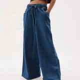 Monaco Drawstring Wide-Leg Jean