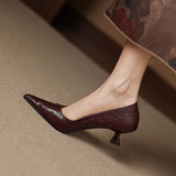 Sorrento Italian Leather Kitten Heel Pump