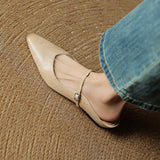 Valencia Genuine Leather Mules in Camel — Flats