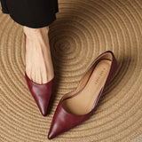 Cassis Italian Leather Kitten Heel