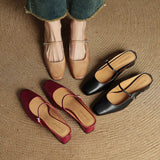 Comporta Italian leather Buckle Mule