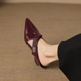 Positano Italian Leather Pointed-Toe Mule