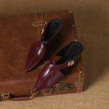 Positano Italian Leather Pointed-Toe Mule