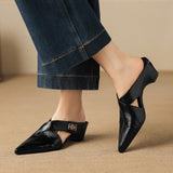 Positano Italian Leather Pointed-Toe Mule