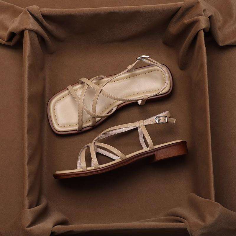 Vittoria Italian Leather Strap Sandals