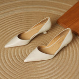 Cassis Italian Leather Kitten Heel