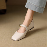 Lyra Italian Leather Buckle Flat