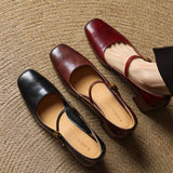 Capri Genuine Leather Mary Jane Heel