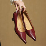 Anok Genuine Leather Heels in Camel — Heels