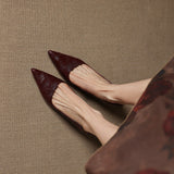 Sorrento Italian Leather Kitten Heel Pump