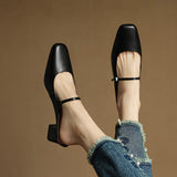 Comporta Italian leather Buckle Mule