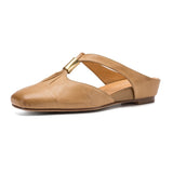 Amalfi Genuine Leather Fold Mule