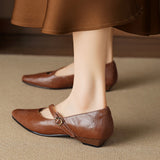 Amalfi Italian Leather Mary Jane Pump