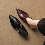 Positano Italian Leather Pointed-Toe Mule