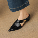 Positano Italian Leather Pointed-Toe Mule