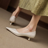 Sorrento Italian Leather Kitten Heel Pump