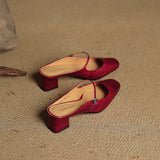 Comporta Italian leather Buckle Mule