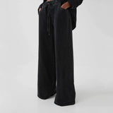 Monaco Drawstring Wide-Leg Jean