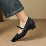 Rosalie Italian leather Bow-Tie Mary Jane Pump