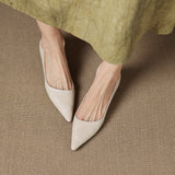 Sorrento Italian Leather Kitten Heel Pump