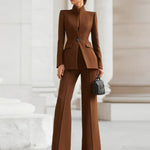 Vienna Slim Blazer Set in Navy — Trousers