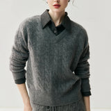 Ondine V-Neck Cashmere Pullover