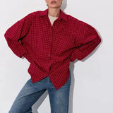 Garance Plaid Oversize Blouse