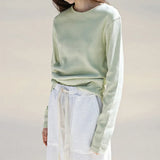 Wren Solid Knit Long Sleeve Tee