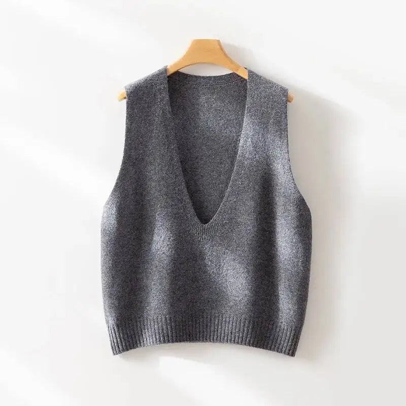 Rowan Deep-V Wool Vest
