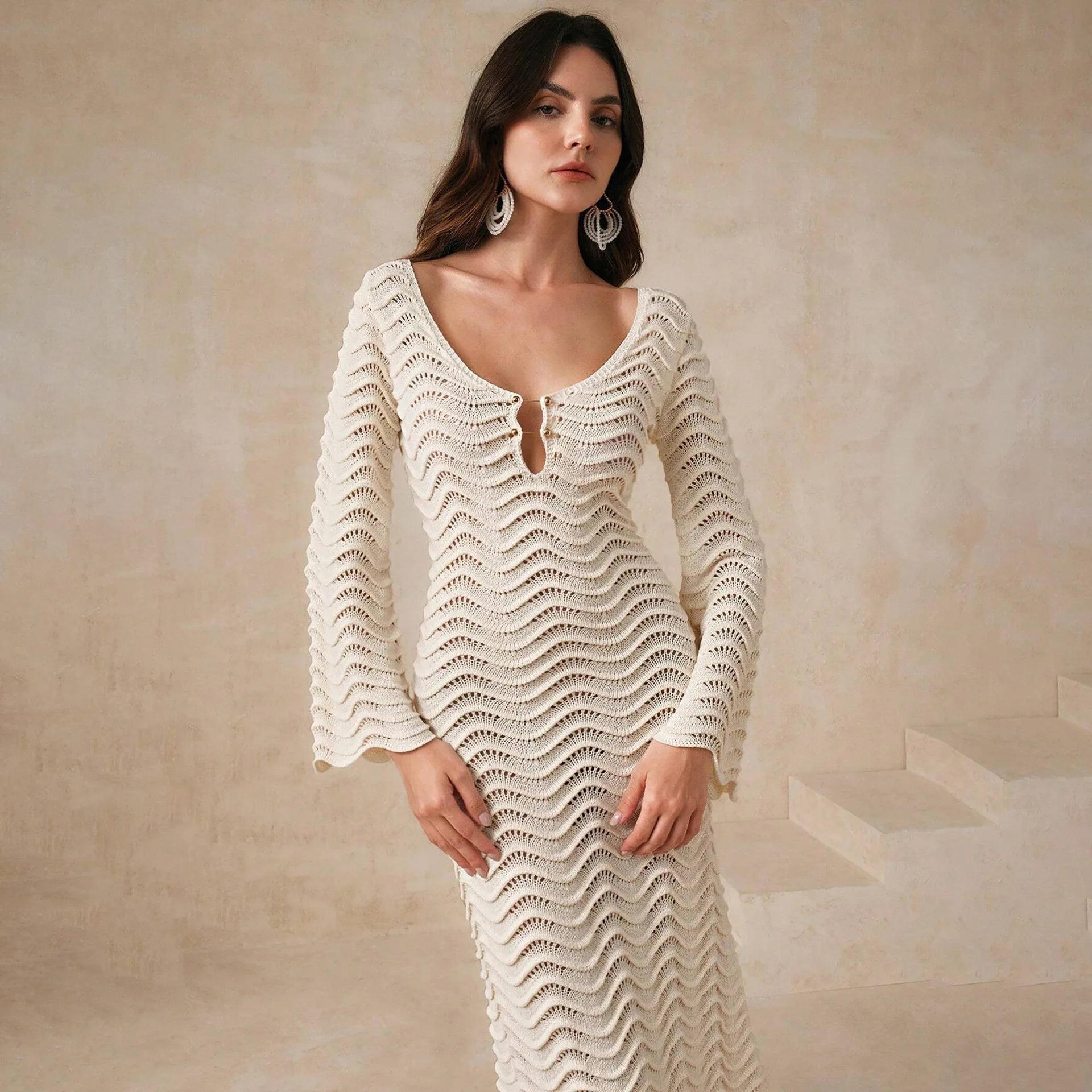 Alessia Open-Knit Dress Lacceti Alessia Open-Knit Dress Lacceti