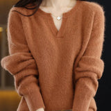 Brushed Mink Wool Pullover