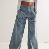 Audrey Wide-Leg Denim Jeans
