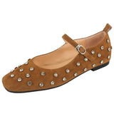 Evelyn Studded Mary Janes
